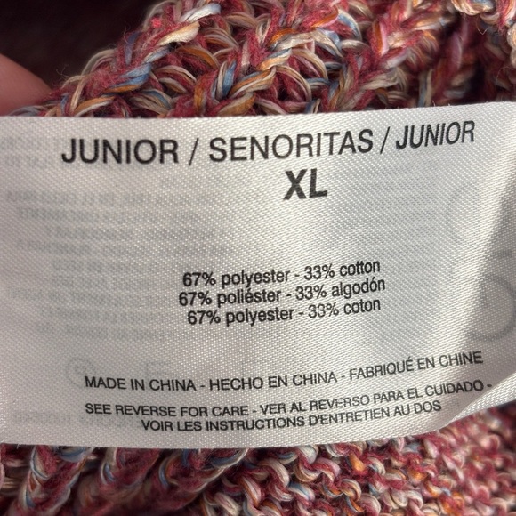 Ella Moss Marge Knit Crochet Tank Blouse Sweater XL Pink - Picture 4 of 8